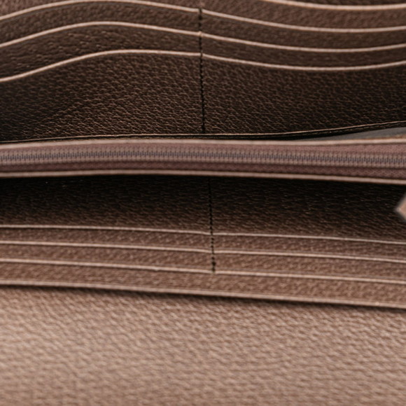 Gucci GG Supreme Ophidia Continental Wallet Long 523153 Beige Brown PVC Leath... - Picture 5 of 9
